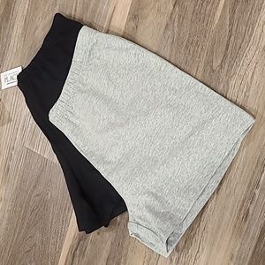 Children's Place shorts set of 2, gray and black